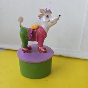 Colorful Poodle Trinket Box